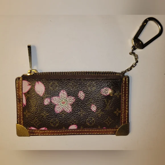 Louis Vuitton Vintage coin pouch key chain cherry blossom - Picture 4 of 7